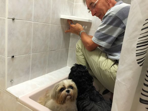 dans la douche bricolage